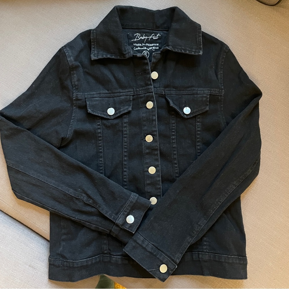 Baby fist “Speak your truth” Black Denim Jacket
